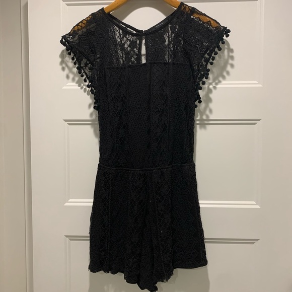 Primark Pants - Black Lace Jumpsuit